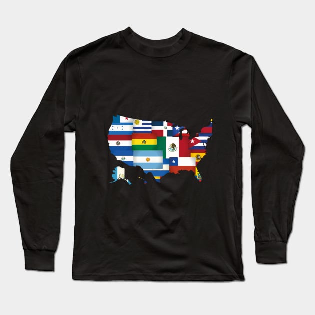 Hispanic Heritage Month Shirt Long Sleeve T-Shirt by SDxDesigns